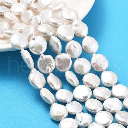 Natural Baroque Keshi Pearl Beads Strands PEAR-B004-16F-03A-1