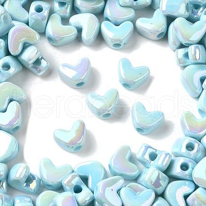 UV Plating Opaque Acrylic Beads MACR-F083-12E-1