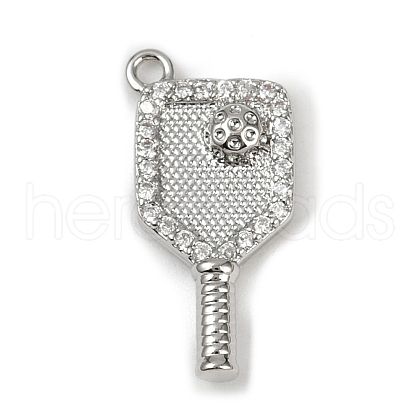 Brass Micro Pave Cubic Zirconia Pendants KK-M322-31P-1