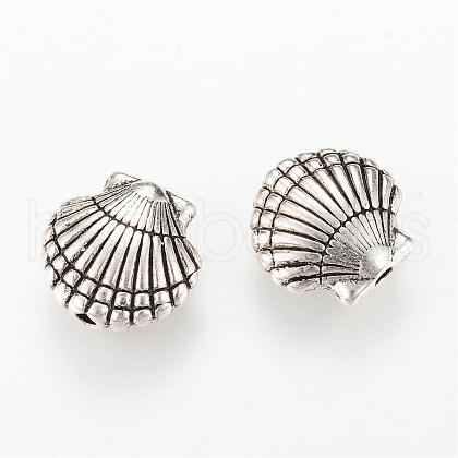 Tibetan Style Alloy Beads TIBEB-Q067-09AS-RS-1