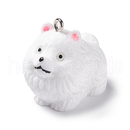 Opaque Resin Pendants RESI-E032-01P-05-1
