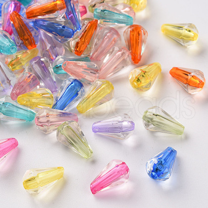 Transparent Acrylic Beads TACR-S154-03A-1