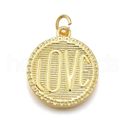 Rack Plating Brass Pendants KK-K401-92G-1