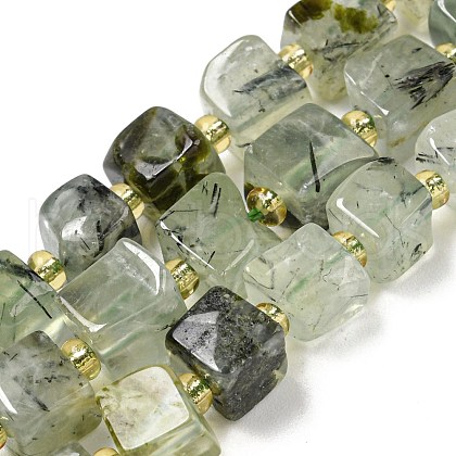 Natural Prehnite Beads Strands G-G053-B12-01B-1