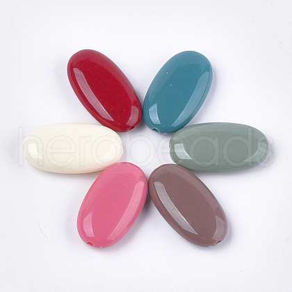 Opaque Acrylic Beads OACR-T011-106-1