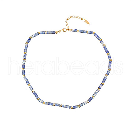 Natural Dyed Jade Beaded Necklaces for Women KN2634-3-1