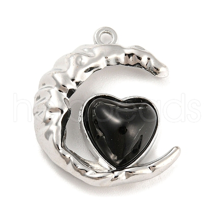Alloy with Glass Pendants FIND-G062-03P-1