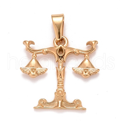 Ion Plating(IP) 304 Stainless Steel Pendants STAS-D165-14G-09-1