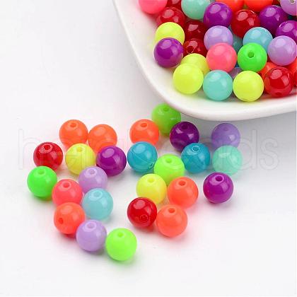 Fluorescent Acrylic Beads X-MACR-R517-8mm-M-1