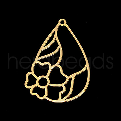 PVD Vacuum Plating 201 Stainless Steel Pendants STAS-T056-LA701-2-1