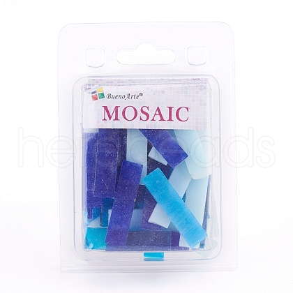 Glass Mosaic Tiles Cabochons GLAA-G072-05B-1