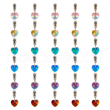 Electroplate Glass Dangle Charms PALLOY-GO00006-1