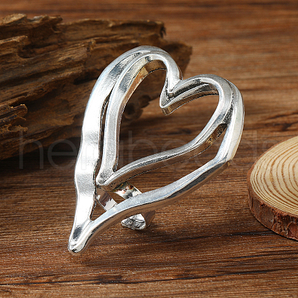 Unique Heart Alloy Adjustable Rings for Women WS5380-7-1