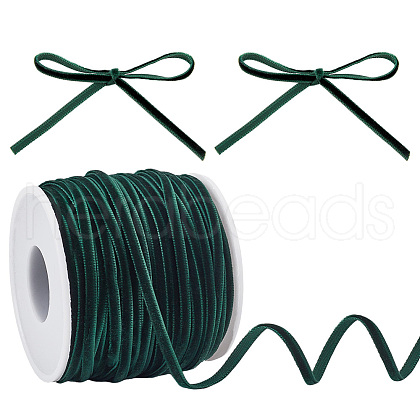 HOBBIESAY 50 Yards Single Face Velvet Ribbon OCOR-HY0001-16D-1
