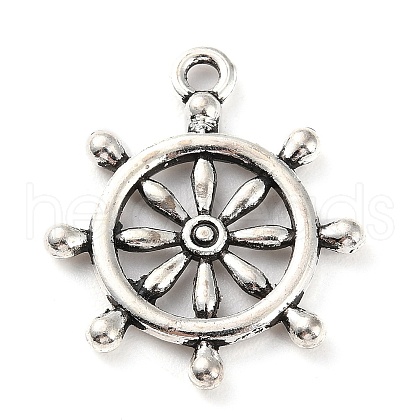 Tibetan Style Alloy Pendants PALLOY-P293-068AS-1