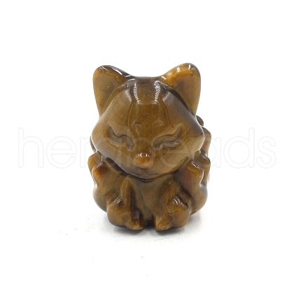 Natural Tiger Eye Carved Figurines Statues for Home Office Desktop Decoration PW-WG59EB0-05-1