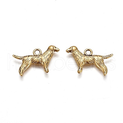 Tibetan Style Alloy Puppy Pendants GLF9881Y-1