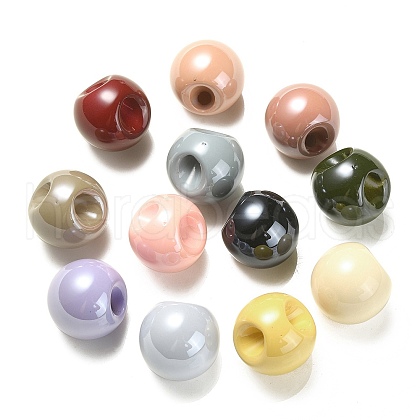 Opaque Acrylic Beads OACR-G012-01-1