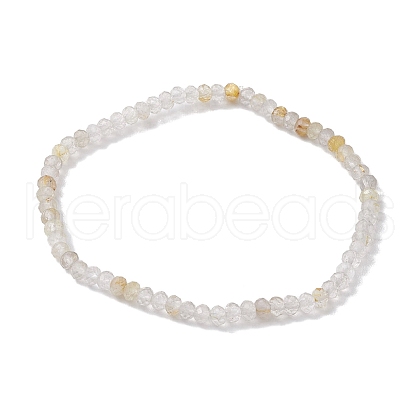 Natural Rutilated Quartz Beaded Bracelets BJEW-JB10215-03-1