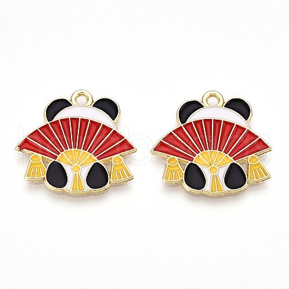 Alloy Enamel Pendants ENAM-T022-03F-1