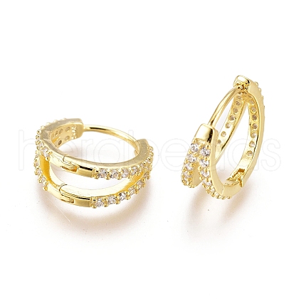 925 Sterling Silver Hoop Earrings EJEW-AA00271-17G-1