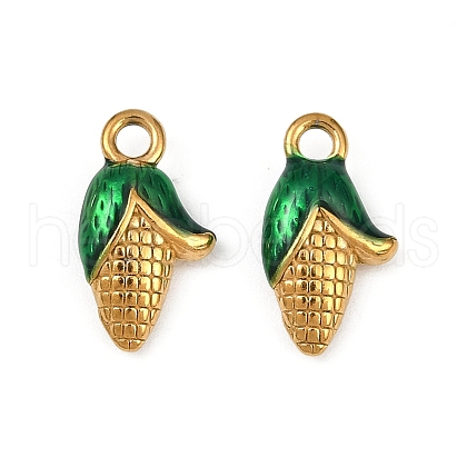 304 Stainless Steel Enamel Pendants STAS-Z140-05G-01-1