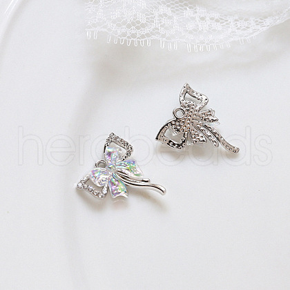 Alloy Cubic Zirconia Pendants INS-PW0001-12A-P-1