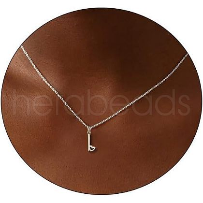 Fashionable Brass Letter Heart Pendant Necklaces for Women FS-WGD0E1D-35-1
