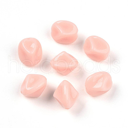 Opaque Acrylic Beads SACR-T017-34C-1