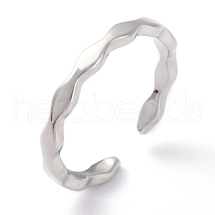 Brass Cuff Rings RJEW-P020-13P-1