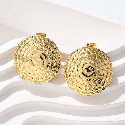 304 Stainless Steel Stud Earrings EJEW-U047-21G-1