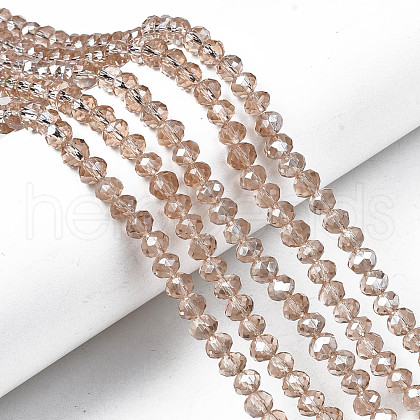 Electroplate Glass Beads Strands EGLA-A034-T2mm-B24-1