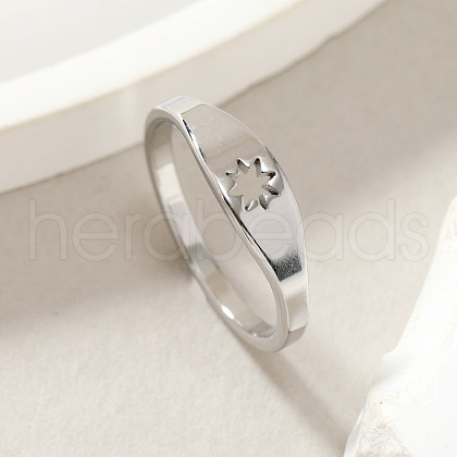 Fashionable 304 Stainless Steel Finger Rings FS-WG43180-10-1