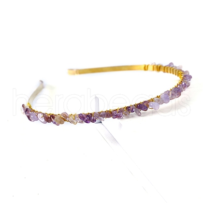 Natural Ametrine Hair Bands PW-WGC1C33-26-1
