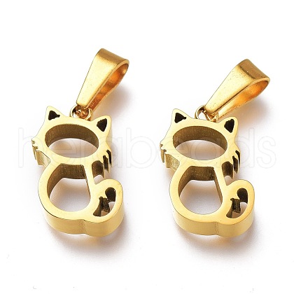 Ion Plating(IP) 304 Stainless Steel Pendants STAS-Z006-06G-1