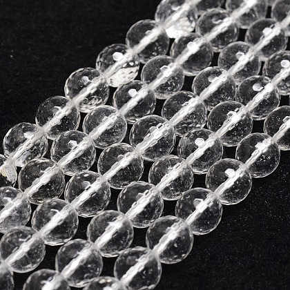 Natural Quartz Crystal Beads Strands X-G-D840-11-8mm-1