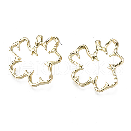 Alloy Stud Earrings EJEW-T013-02LG-RS-1