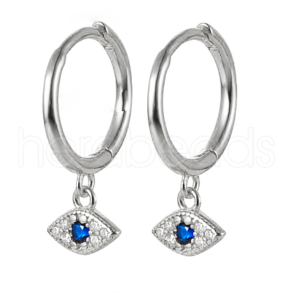 S925 Sterling Silver Devil Eye Earrings with Zircon Fashion Jewelry RE2795-2-1