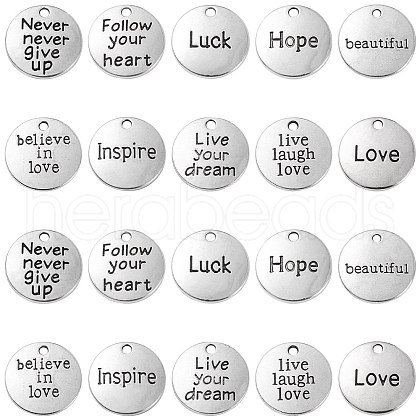 100pcs 10 Style Tibetan Style Alloy Pendants TIBEP-CJ0001-25-1