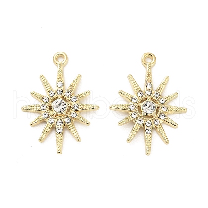 Alloy Crystal Rhinestone Pendants FIND-L021-02G-1