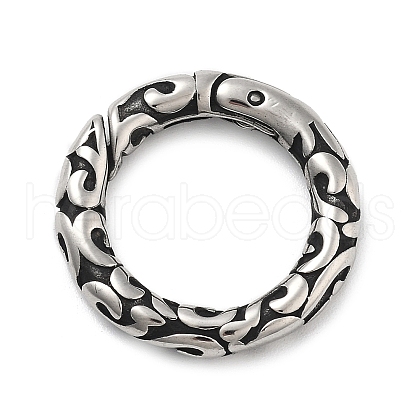 304 Stainless Steel Spring Gate Rings STAS-V008-16AS-1