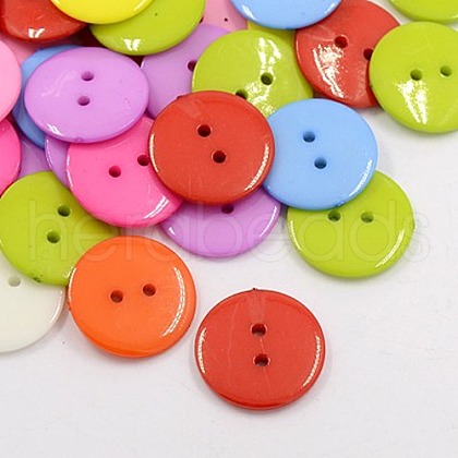 Acrylic Sewing Buttons X-BUTT-E084-C-M-1