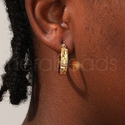 Chic Minimalist Brass Hoop Earrings GO0255-1