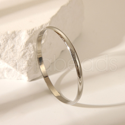 Elegant Stainless Steel Plain Bangles for Women XS8957-2-1
