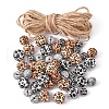 DIY Wood Beaded Pendant Display Decoration Making Kit DIY-YW0005-97-2