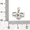 Bees Brass Micro Pave Cubic Zirconia Charms KK-S508-47P-3