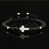 Glass Beads Braided Bead Braxcelets for Men CS5679-3