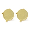 Brass Stud Earrings Setting Findings KK-R215-07G-2