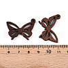 Walnut Wood Hollow Pendants WOOD-G018-08-1-3