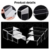 6Pcs 6 Sizes Opaque Acrylic Display Risers ODIS-WH0002-41-4